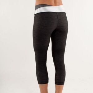 Lululemon Astro Wunder Under Crop Denim Size 8